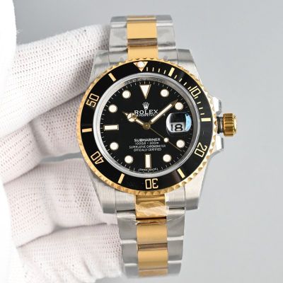 HP Factory Rolex Submariner 40mm 904L Steel 3135 Movement Black Face TT Band Watch